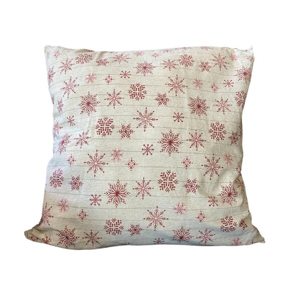 Christmas/Winter Snowflake Pillow Cover- Handmade - Picture 1 of 2